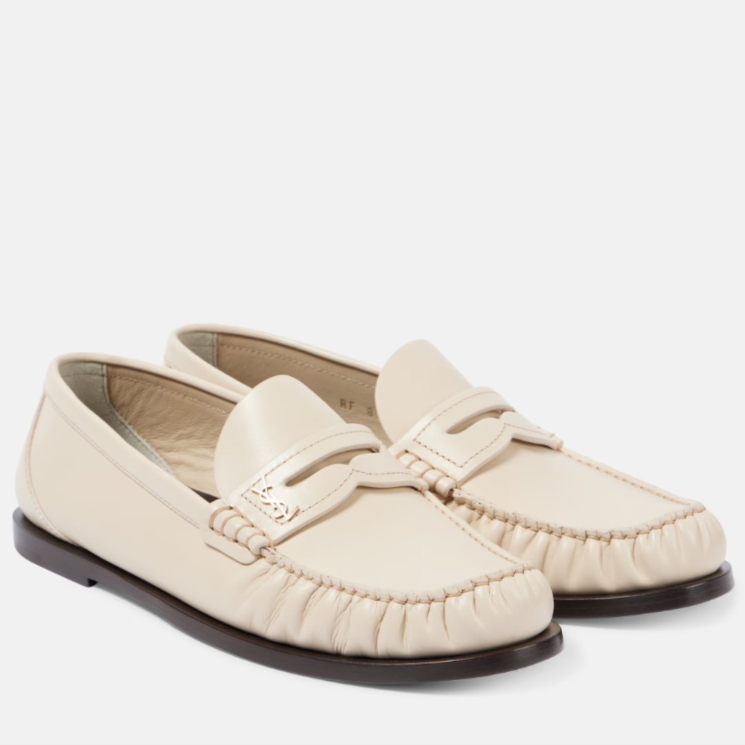 Saint Laurent Penny Loafers Bej